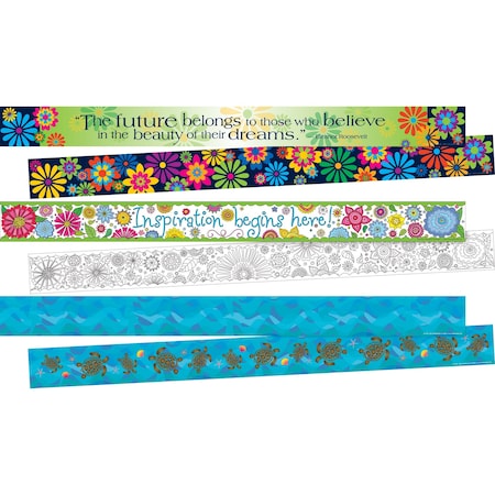 Barker Creek Summer Fun Double-Sided Trim Set, 3 designs, 36/set, PK36 4043